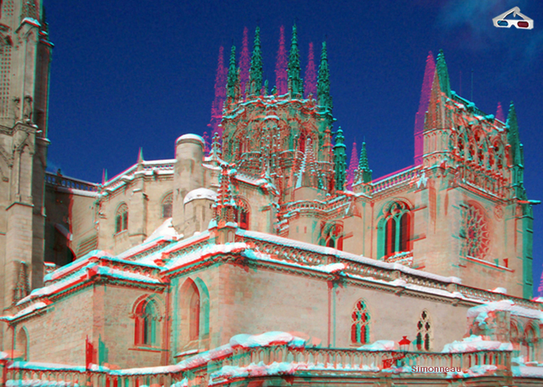  <b> Catedral de Burgos </b> Un d�a en que nev� 
